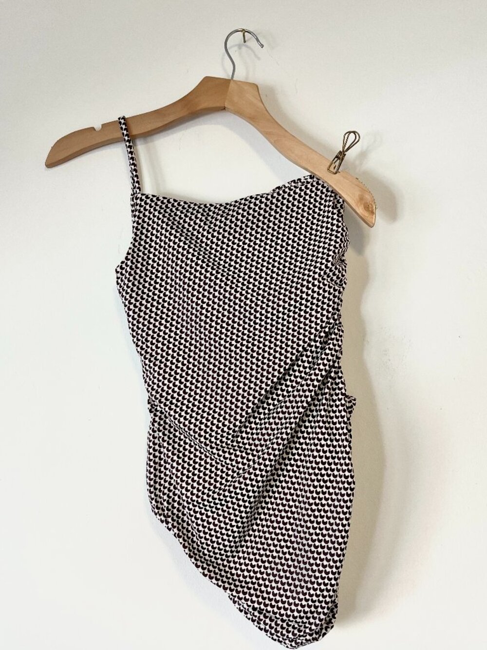 Bondi Born One-Shoulder Patterned One-Piece Swimsuit